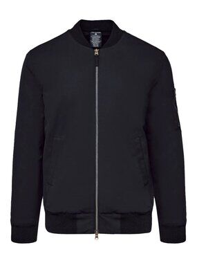 🖤 NWOT True Classic Men's Water Resistant Bomber Jacket ✈️ Size Large